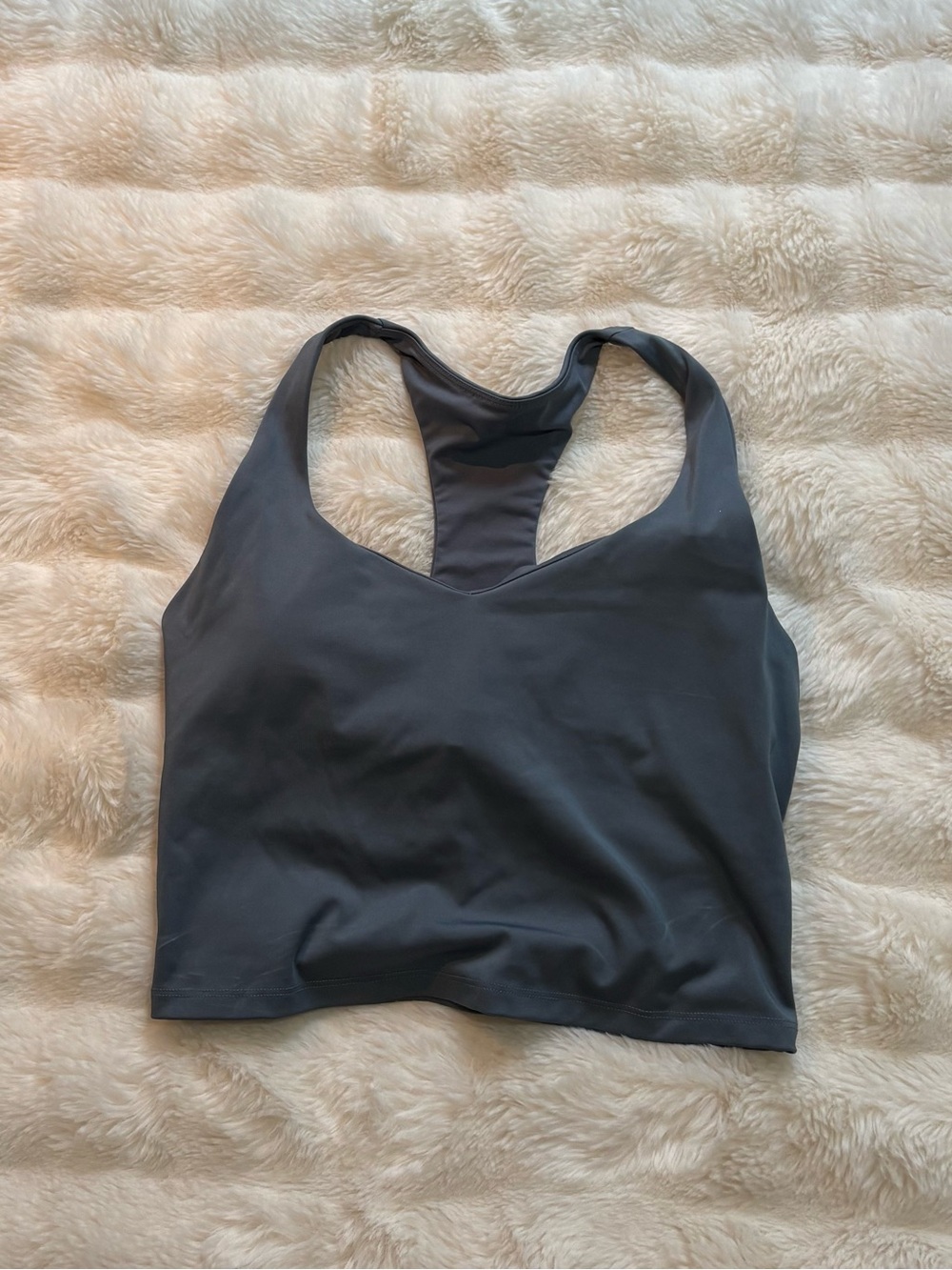 Fabletics Grey Racerback Tank Top
